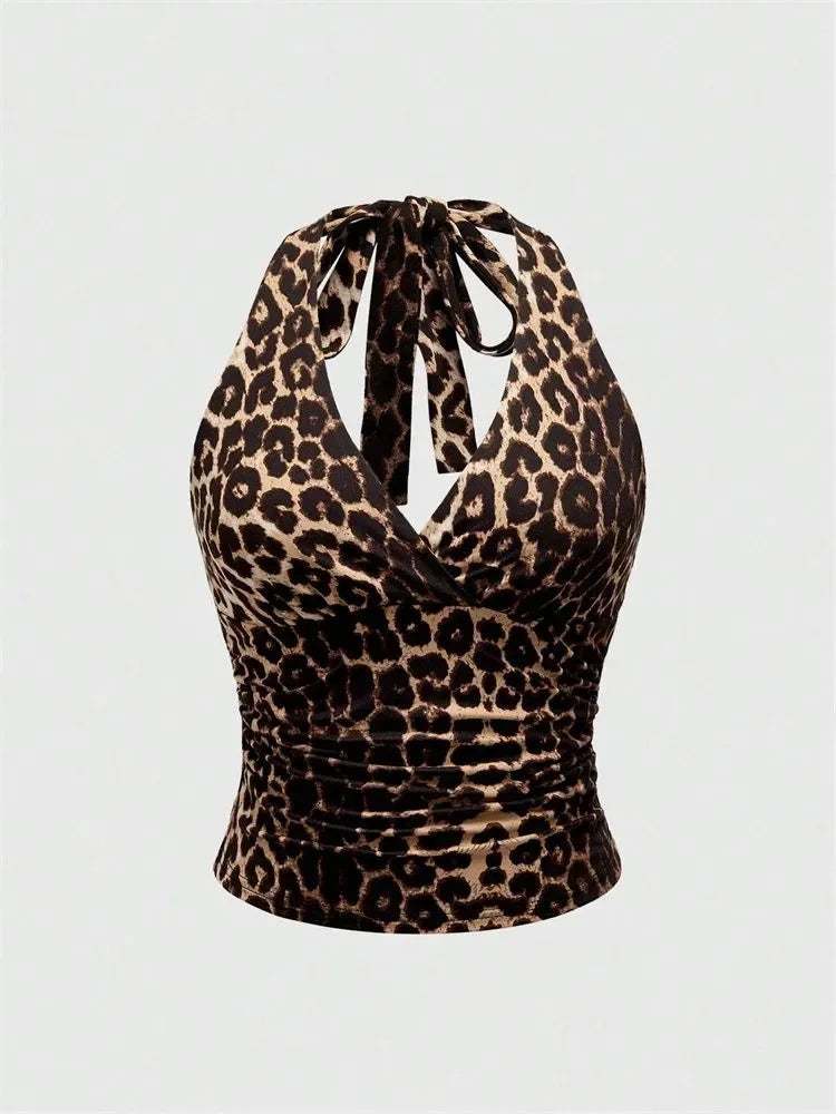 Leopard Love Halter Top