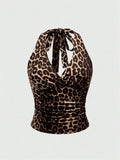 Leopard Love Halter Top